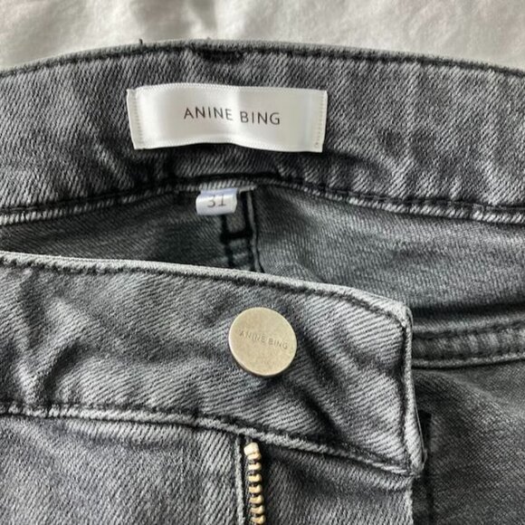 Anine Bing Black Skinny Jeans - Picture 4 of 9
